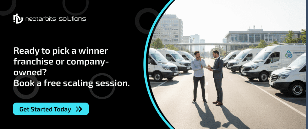 Scaling Car Wash Apps: Franchise vs. Company-Owned Fleets 3 Car wash franchise vs own business